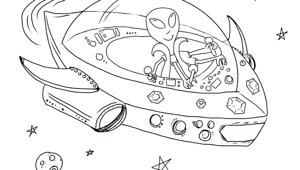 960x544 Spaceship Coloring Pages Alien Spaceship Coloring Sheets Pages - Alien Spaceship Drawing