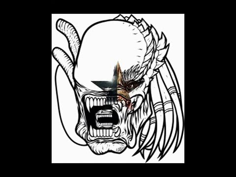 480x360 Alien Vs Predator Drawing Step - Alien Vs Predator Drawing