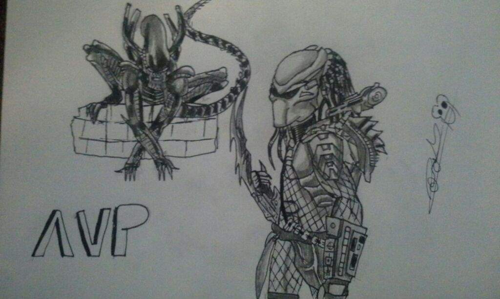 1024x614 alien vs predator drawing alien versus predator universe amino - Alien Vs Predator Drawing