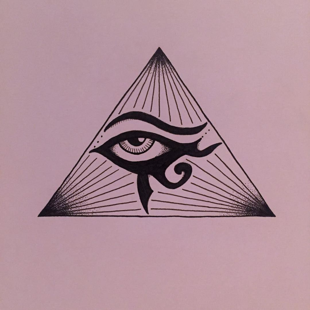 1080x1080 Simple All Seeing Eye Drawing - All Seeing Eye Drawing