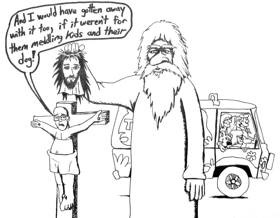 900x701 allah has a scooby doo moment drawing - Allah Drawing