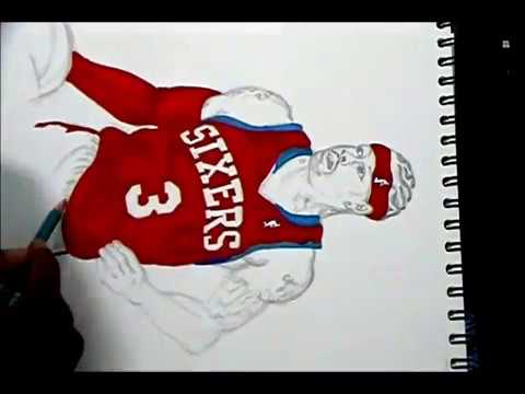 480x360 Drawing Allen Iverson - Allen Iverson Drawing