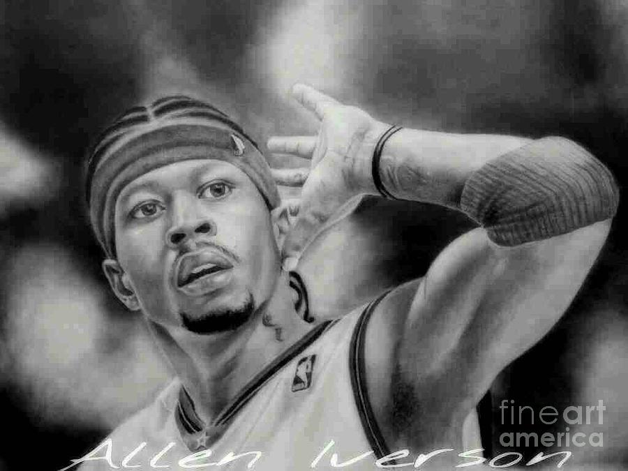 900x675 Allen Iverson Drawing - Allen Iverson Drawing