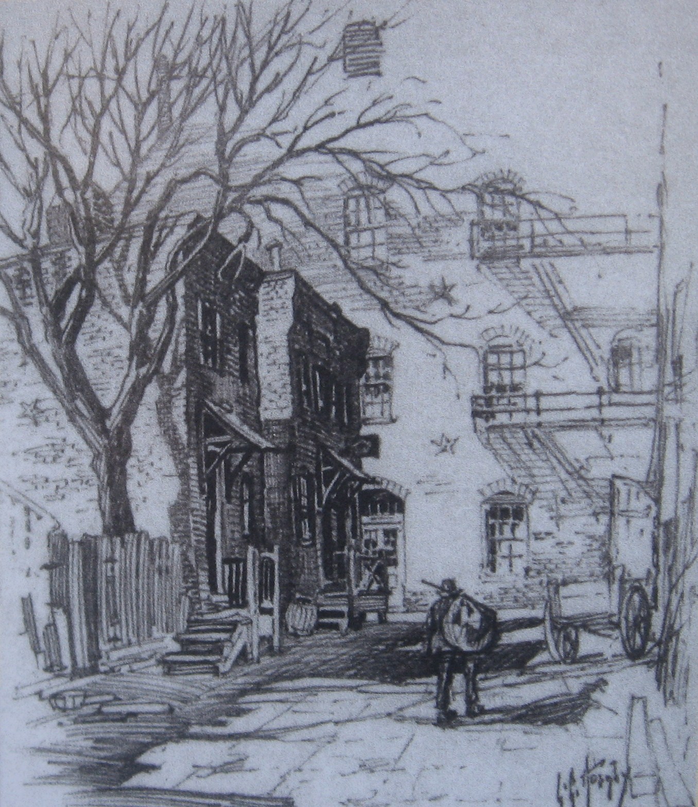 1356x1569 Baptist Alley Drawing Boothiebarn - Alley Drawing