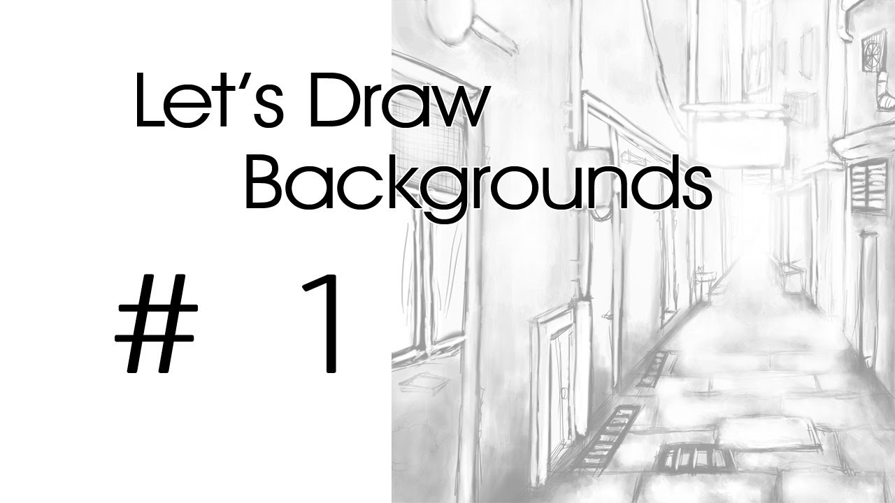 1280x720 Let's Draw Backgrounds Back Alley - Alley Drawing