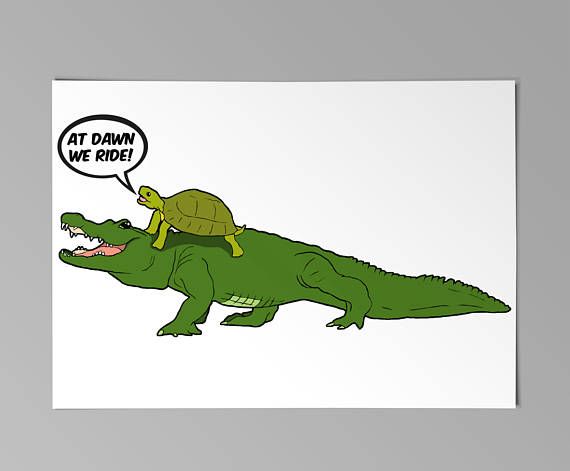 570x471 cartoon drawing of an alligator and turtle at dawn we ride - Alligator Cartoon Drawing