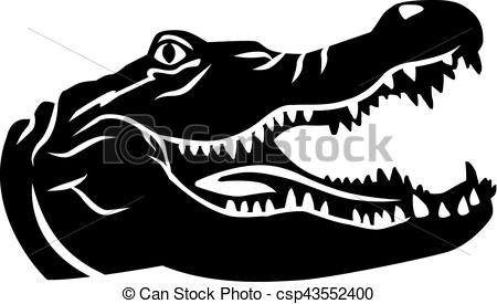 450x275 Crocodile Head - Alligator Head Drawing