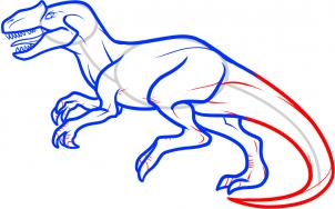 302x188 How To Draw How To Draw An Allosaurus - Allosaurus Drawing