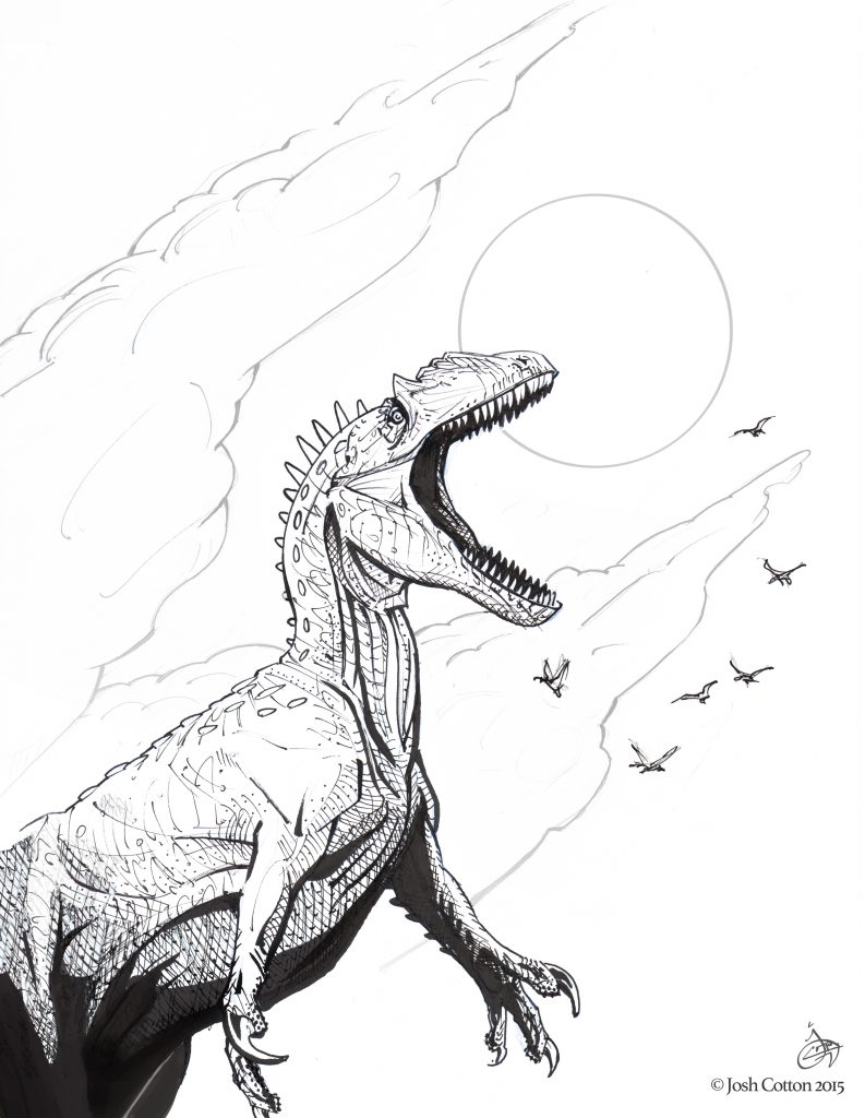 793x1024 Allosaurus Drawing - Allosaurus Drawing