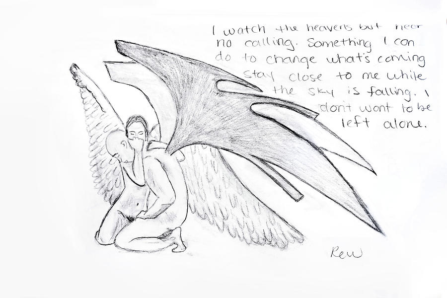 900x600 don't want to be left alone drawing - Alone Drawing