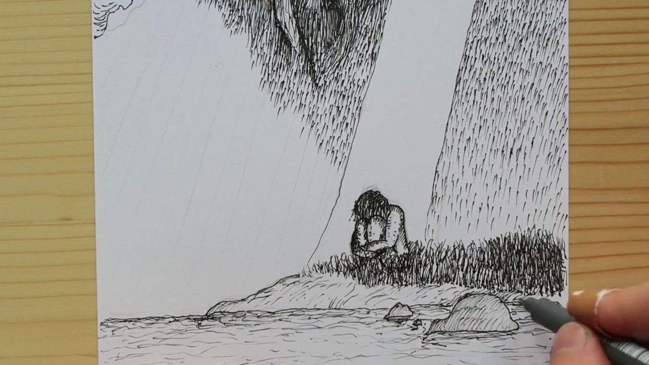 1280x720 you're not alone - Alone Drawing