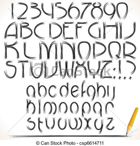 450x470 drawing alphabet pencil drawing vector alphabet - Alphabet Drawing