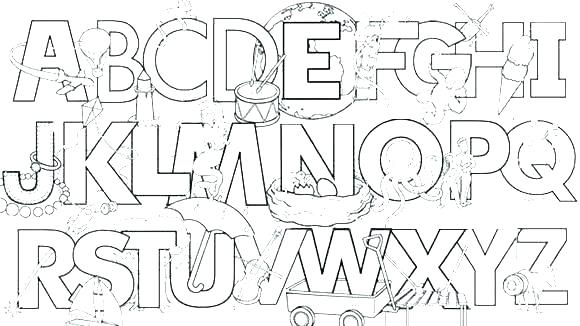 580x326 alphabets to color alphabet coloring booklet book and posters - Alphabet Drawing Book