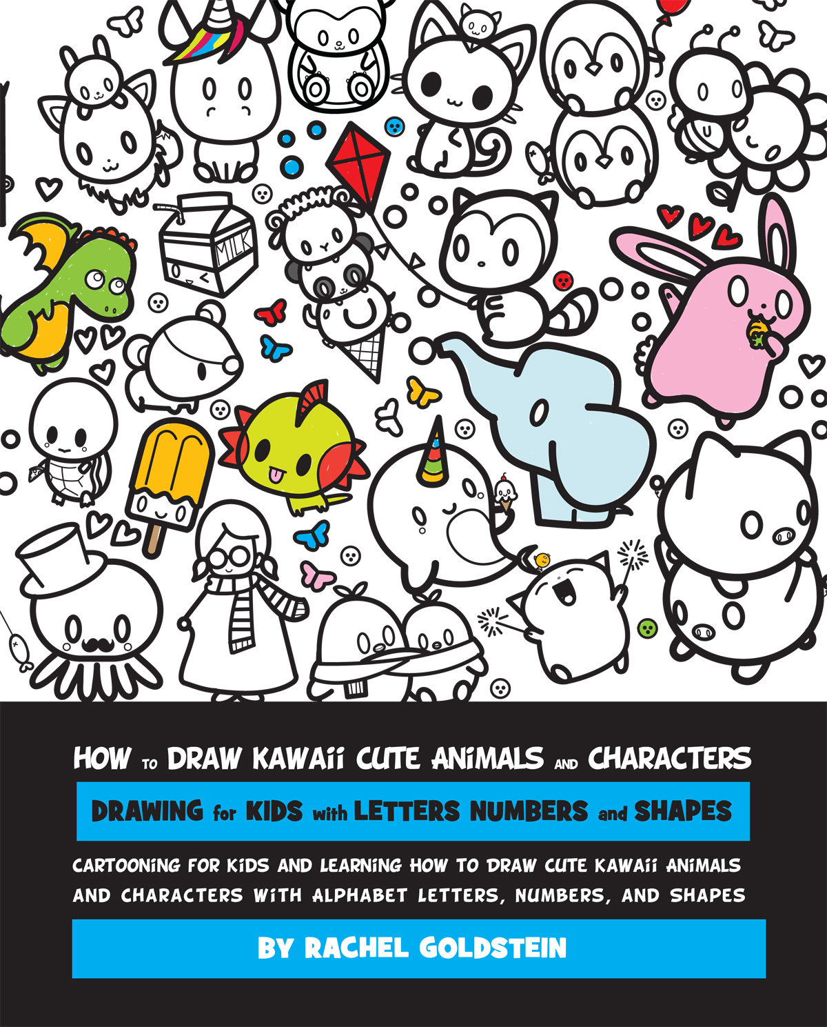 1200x1489 Drawing Kawaii Cute Animals And Characters - Alphabet Drawing Book