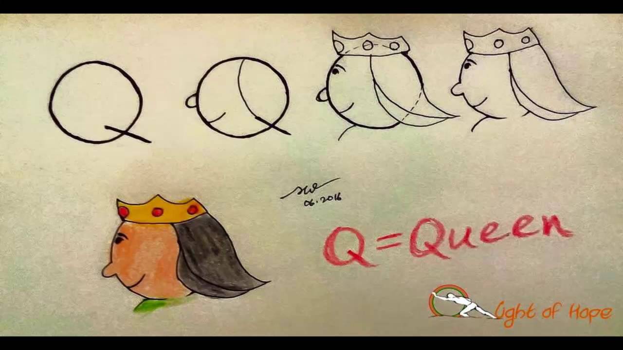 1280x720 drawing pictures from letters - Alphabet Drawing Letters