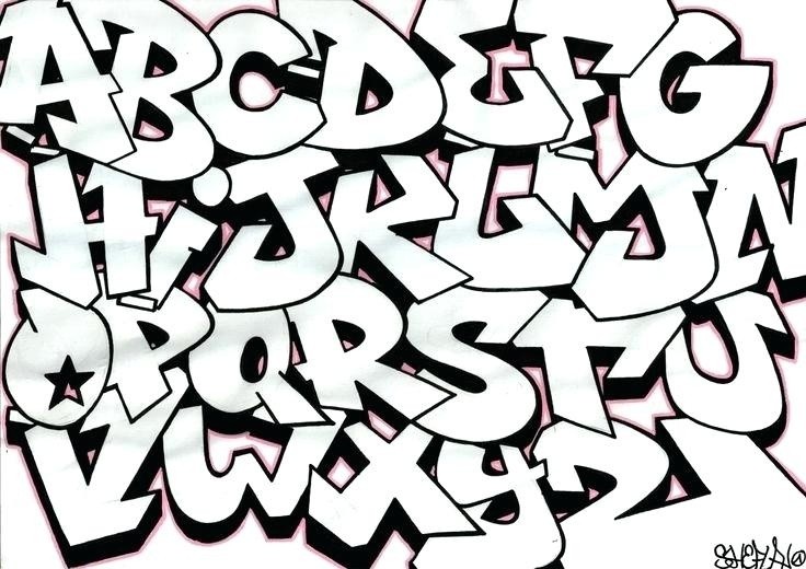 736x520 how to draw letters in graffiti alphabet drawing - Alphabet Drawing Letters
