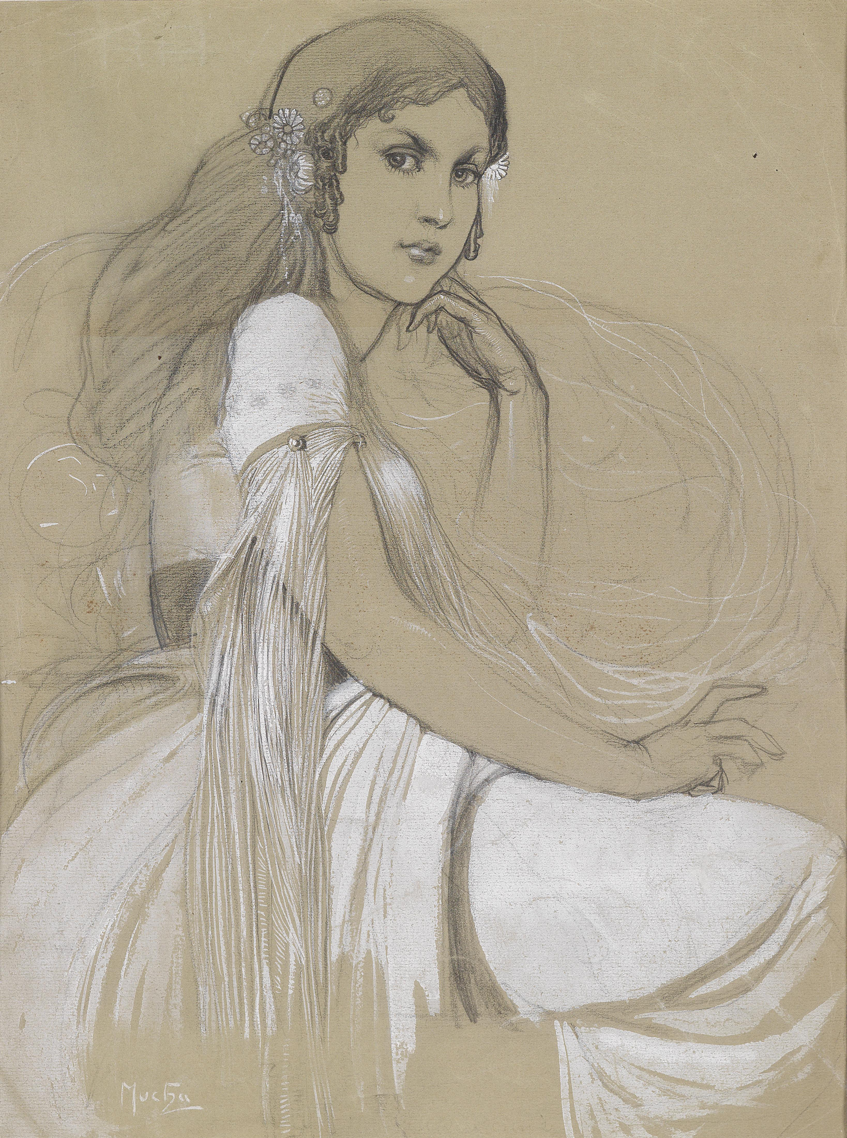 Alphonse Mucha Drawings at Explore collection of