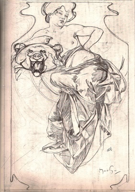 564x800 mucha sketches please art nouveau art deco artwork, alphonse - Alphonse Mucha Drawings