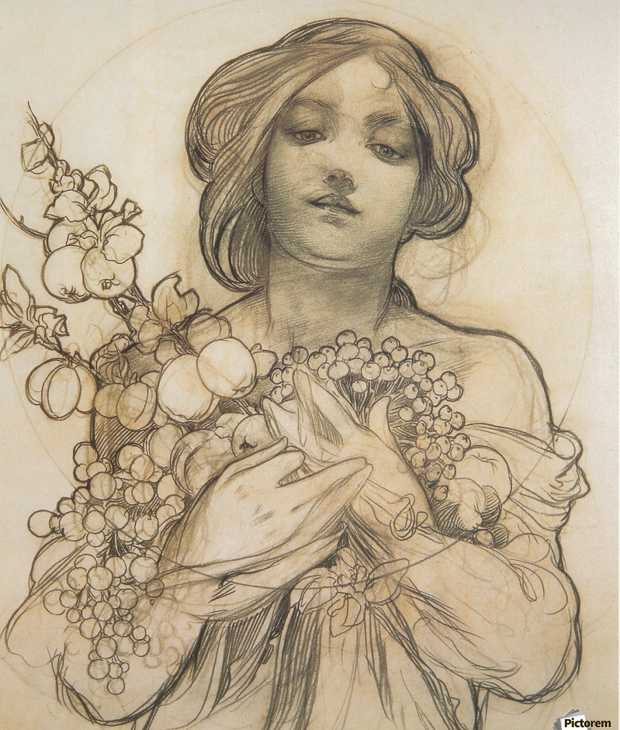 Alphonse Mucha Drawings at Explore collection of