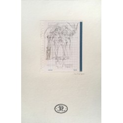 250x250 Drawing Virgin In Altar - Altar Drawing