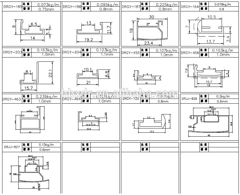 799x651 odm drawing picture aluminium frame profilesadvertising aluminium - Aluminium Drawings