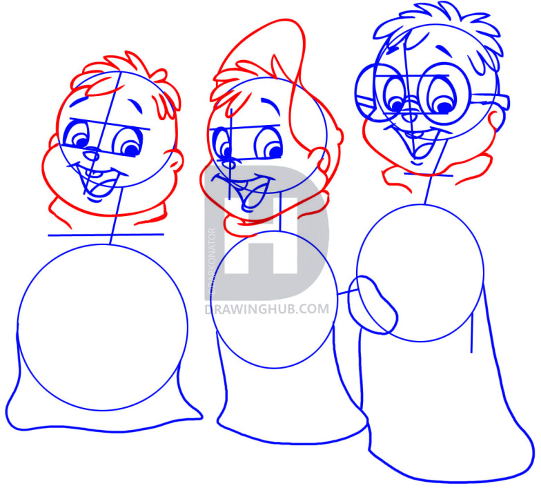 784x720 How To Draw Alvin And The Chipmunks, Step - Alvin And The Chipmunks Drawing