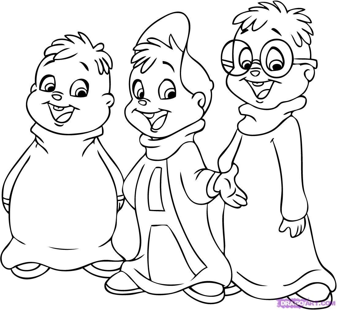 1100x1010 How To Draw Alvin And The Chipmunks, Step - Alvin And The Chipmunks Drawing