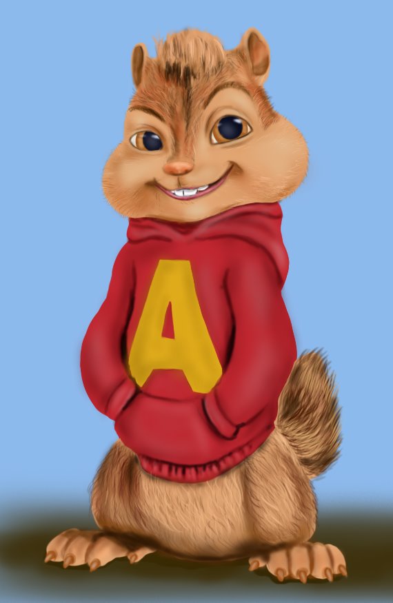 570x875 Learn How To Draw Alvin From Alvin And The Chipmunks - Alvin And The Chipmunks Drawing