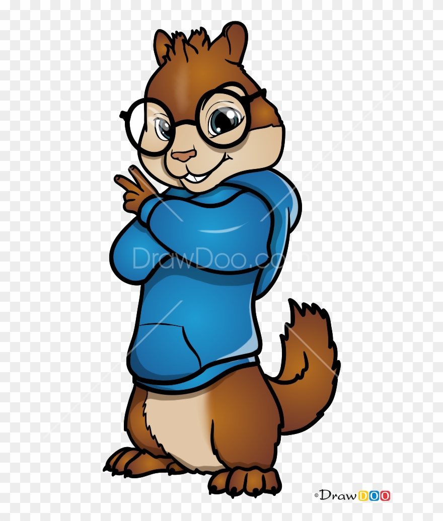 880x1036 Alvin And The Chipmunks Simon Drawing Clipart - Alvin And The Chipmunks Drawing