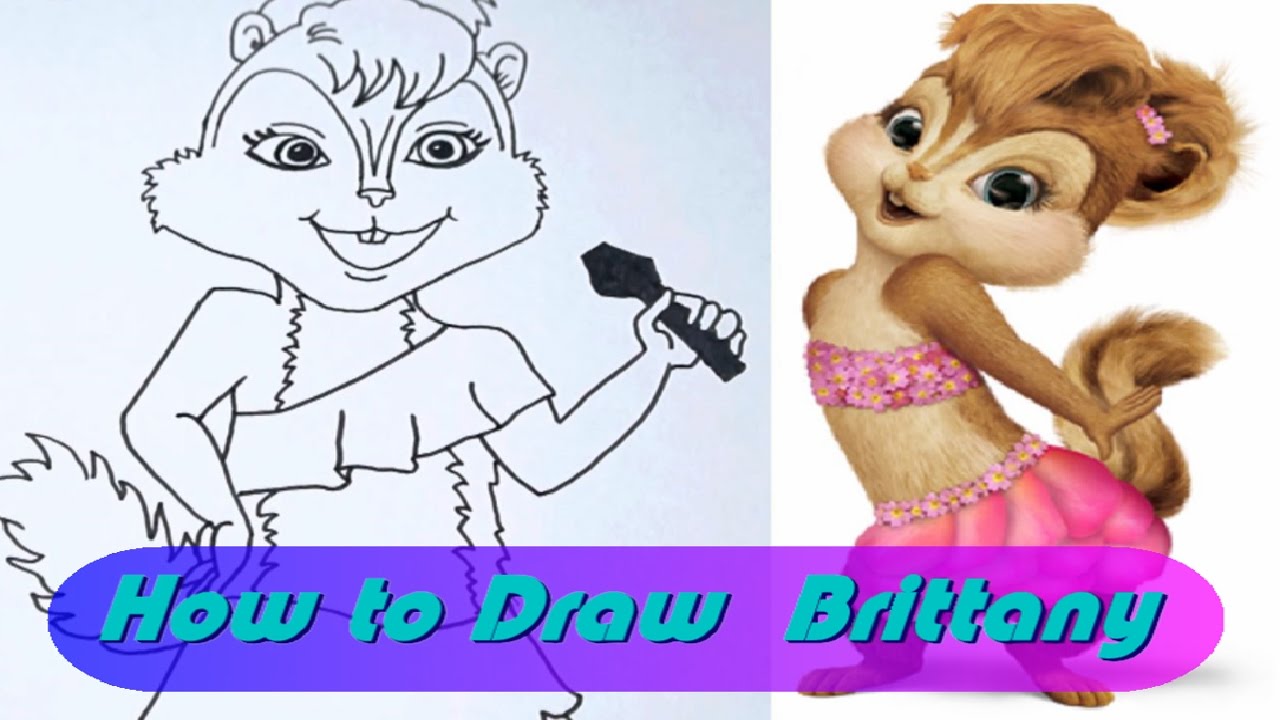 1280x720 Alvin And The Chipmunks How To Draw A Brittany - Alvin And The Chipmunks Drawing