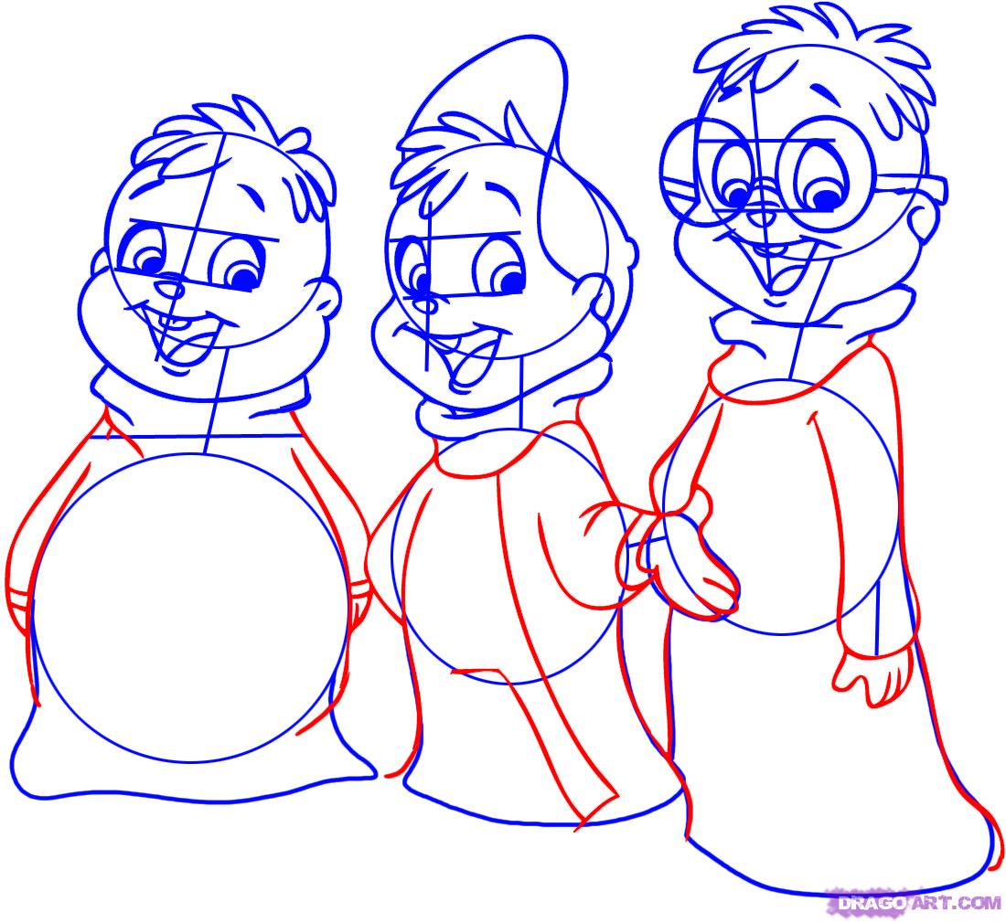 1100x1010 How To Draw Alvin And The Chipmunks, Step - Alvin Drawing