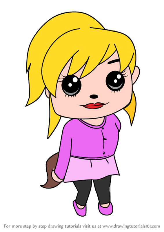 566x800 Learn How To Draw Kawaii Brittany From Alvin And The Chipmunks - Alvin Drawing