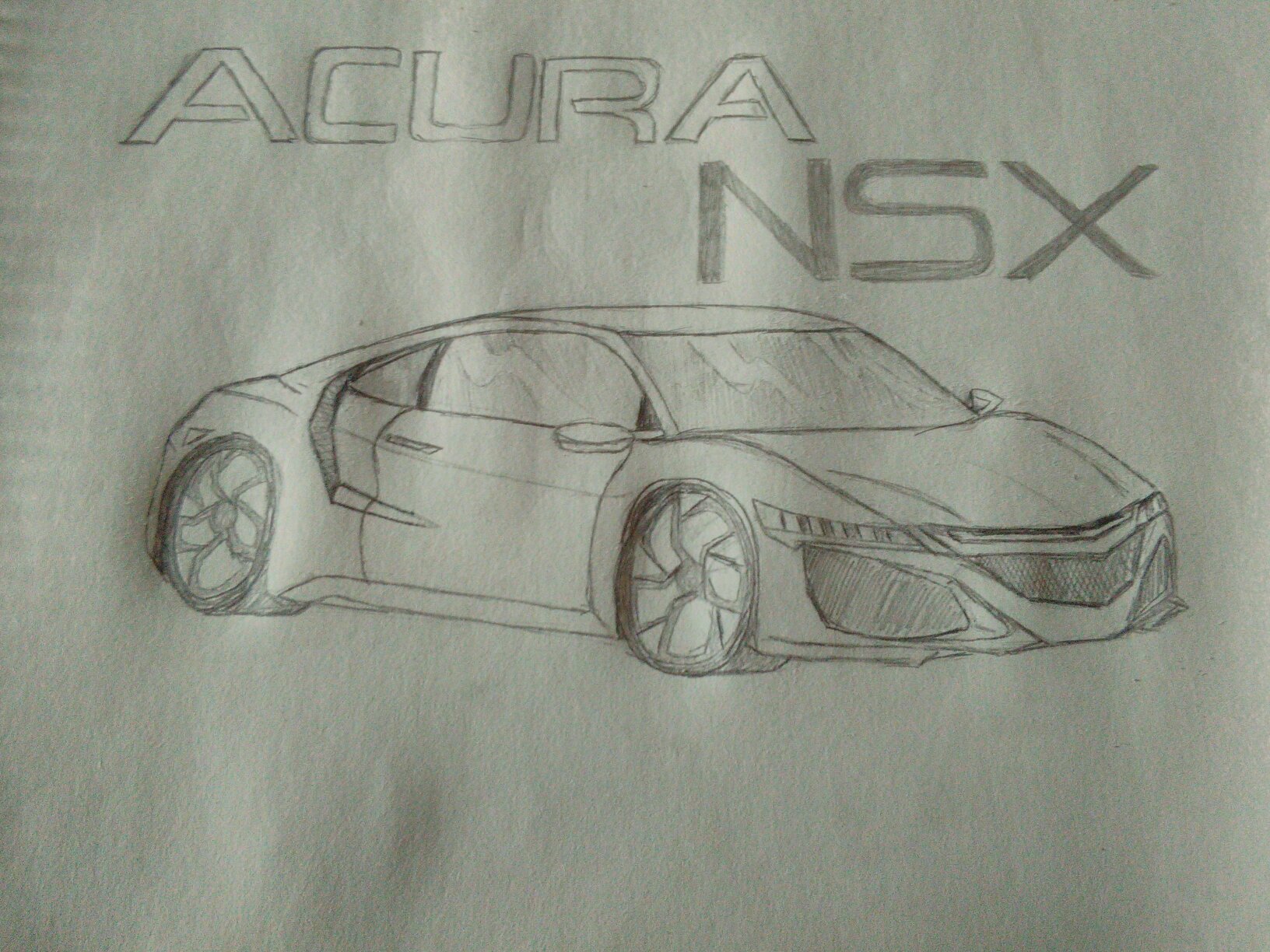 1632x1224 Amateur Drawing Of Acura Nsx - Amateur Drawing