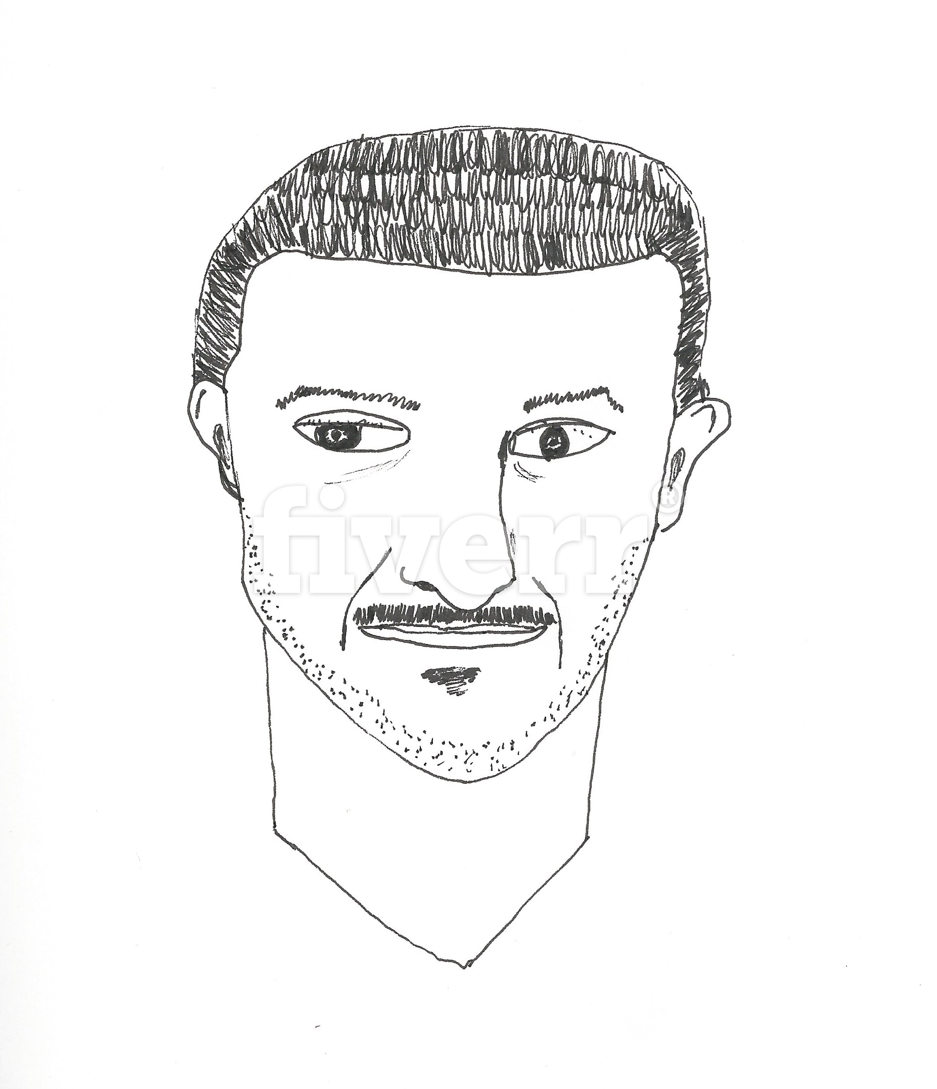 1870x2173 Draw A Unique Portrait Of You In My Amateur Style - Amateur Drawing