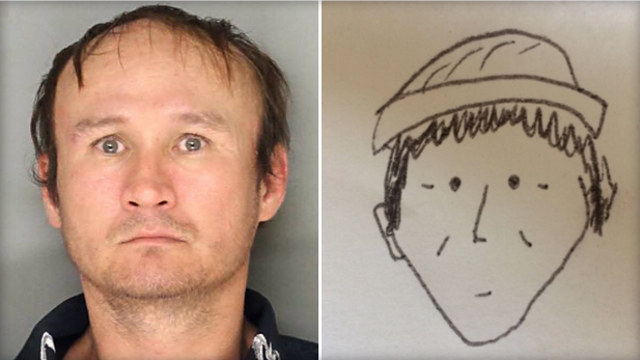 640x360 Nailed It Very Amateur Suspect Sketch Actually Leads To Arrest - Amature Drawing