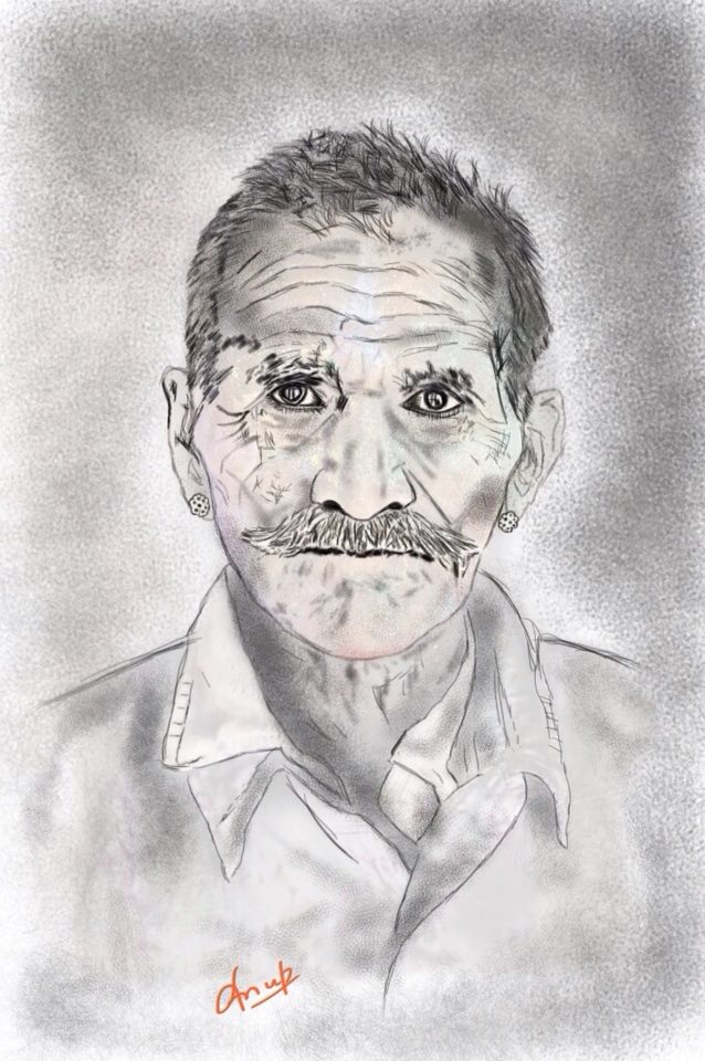 638x960 Pencil Drawing Amature Me Anup D - Amature Drawing