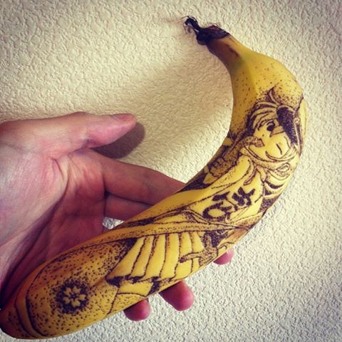 480x480 amazing drawings on bananas - Amazing Drawings
