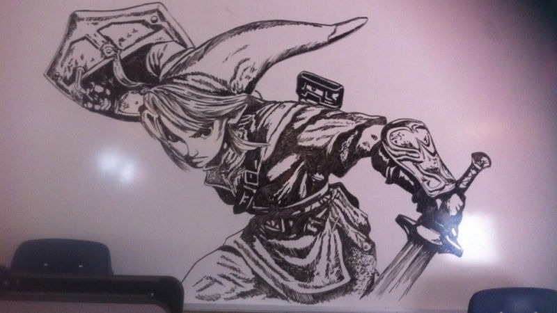 800x450 school janitor wins internet with amazing zelda drawings - Amazing Drawings