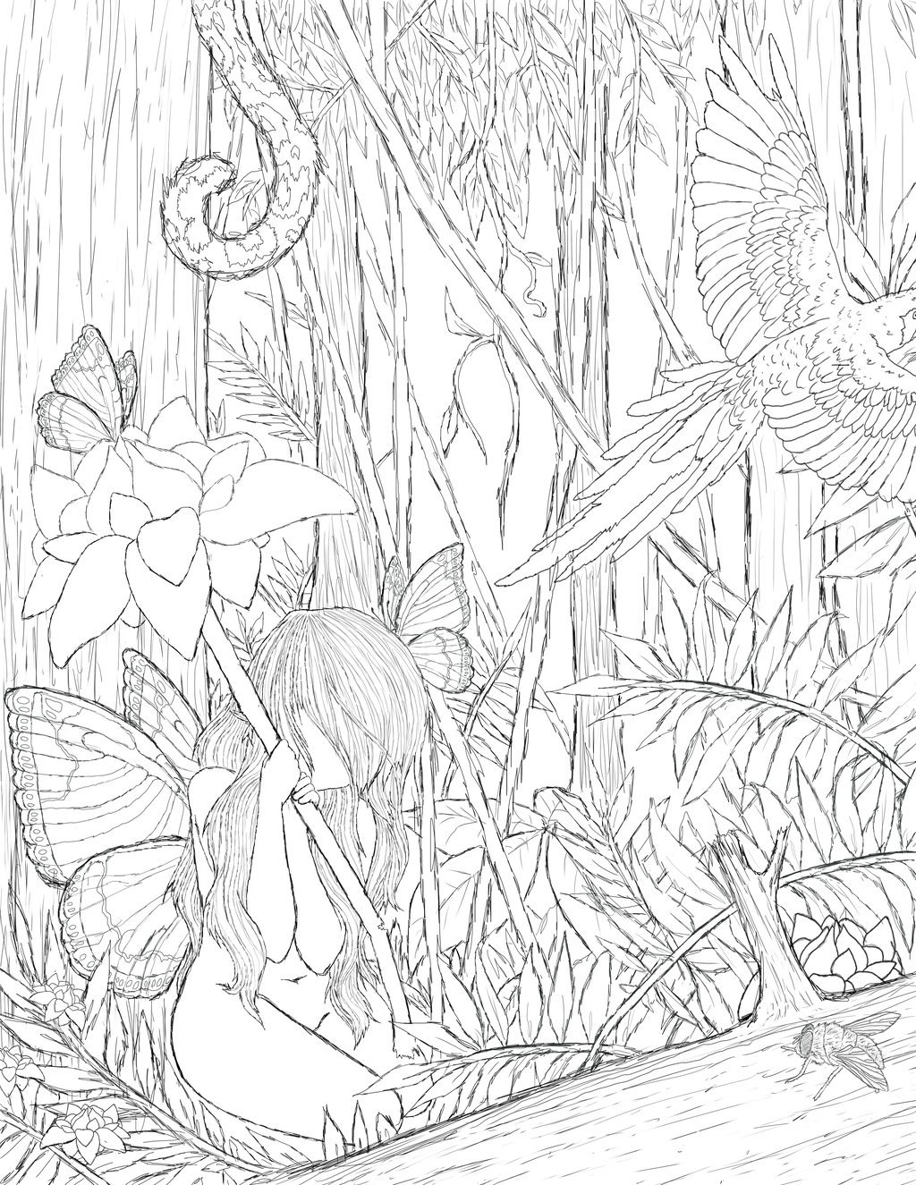 Download Amazon Rainforest Drawing at PaintingValley.com | Explore ...