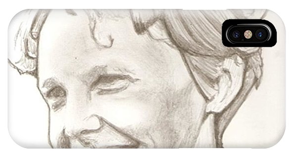 592x316 Amelia Earhart Drawing Iphone X Case For Sale - Amelia Earhart Drawing