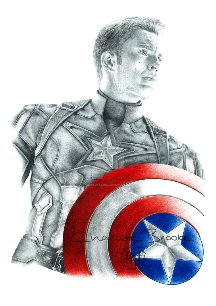 752x1063 Captain America Drawing - America Drawing