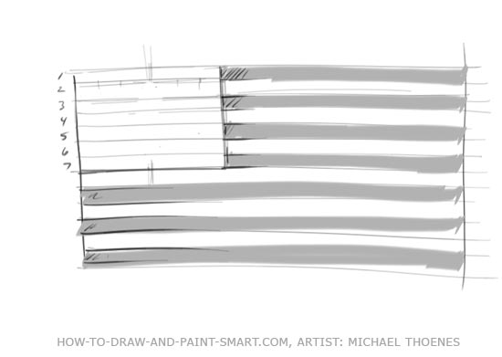 550x391 American Flag Graphics - American Flag Drawing