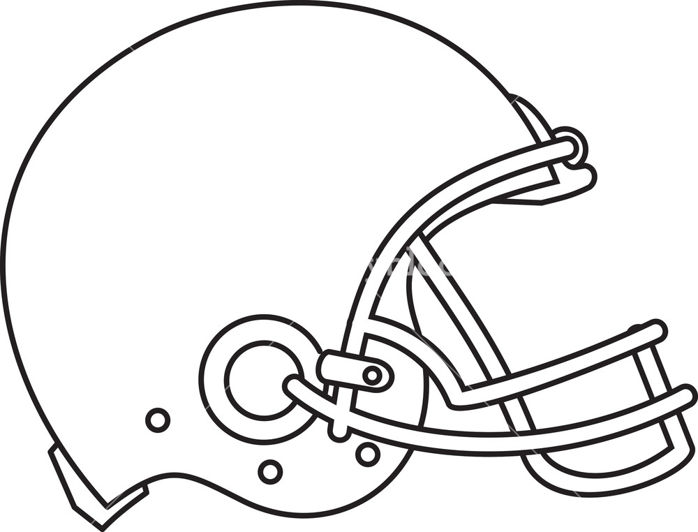 1000x762 American Football Helmet Line Drawing Royalty Free Stock Image - American Football Drawing