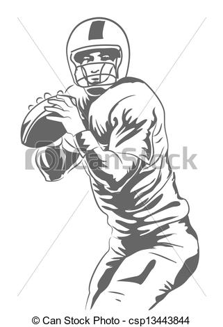 321x470 Football Player Drawings Image Group - American Football Drawing