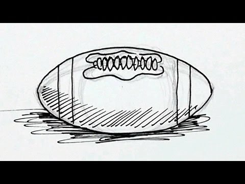 480x360 How To Draw An American Football Real Easy - American Football Drawing
