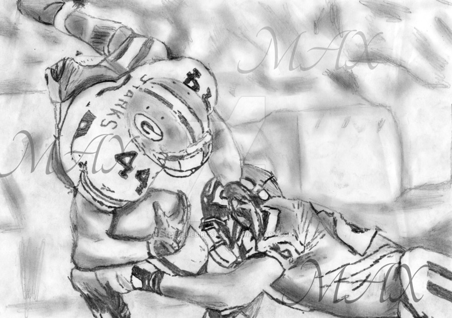 900x634 American Football Drawing - American Football Drawing