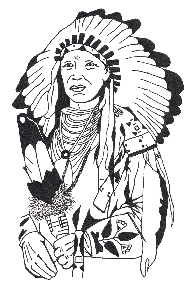 765x1154 Native American Pixygiggles - American Indian Drawings