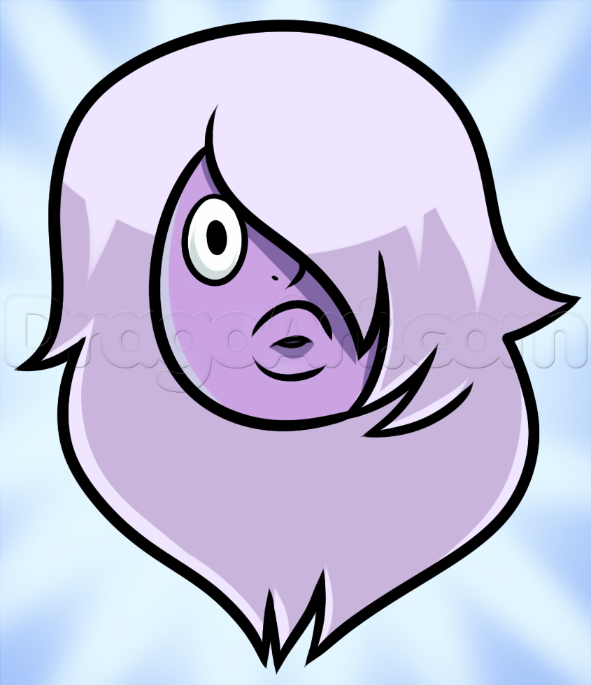 845x980 How To Draw Amethyst Easy, Step - Amethyst Drawing