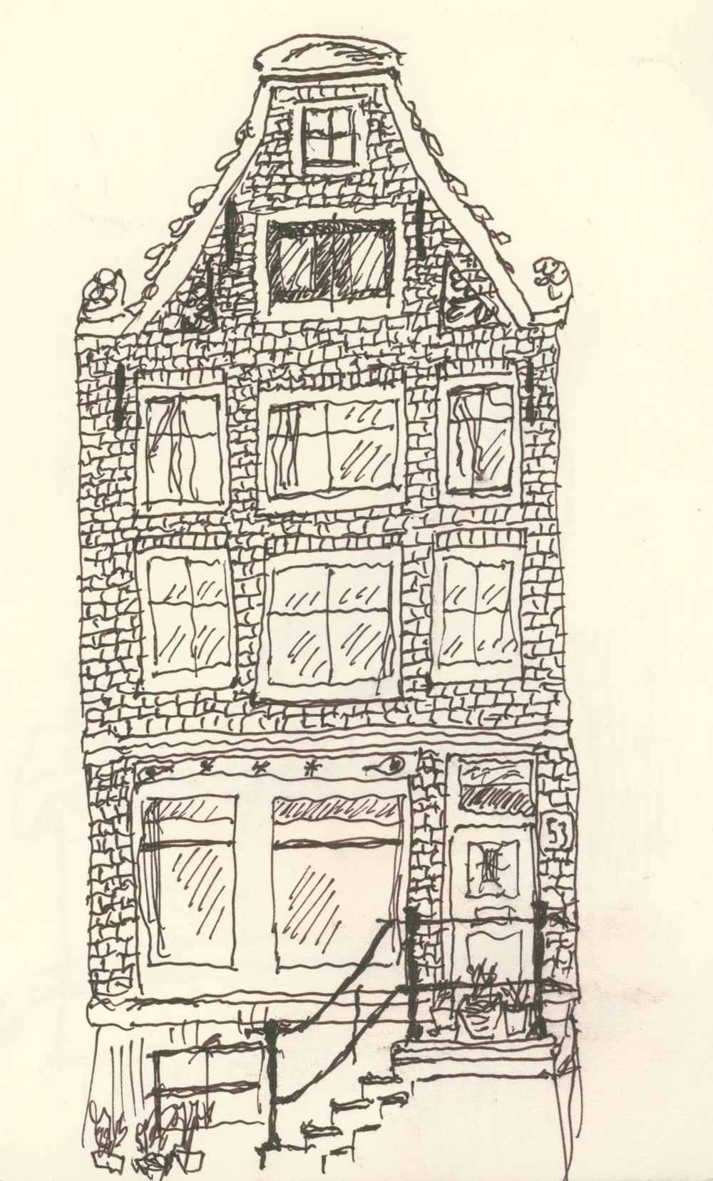 1000x1657 amsterdam canal house steamboats are ruining everything - Amsterdam Drawing