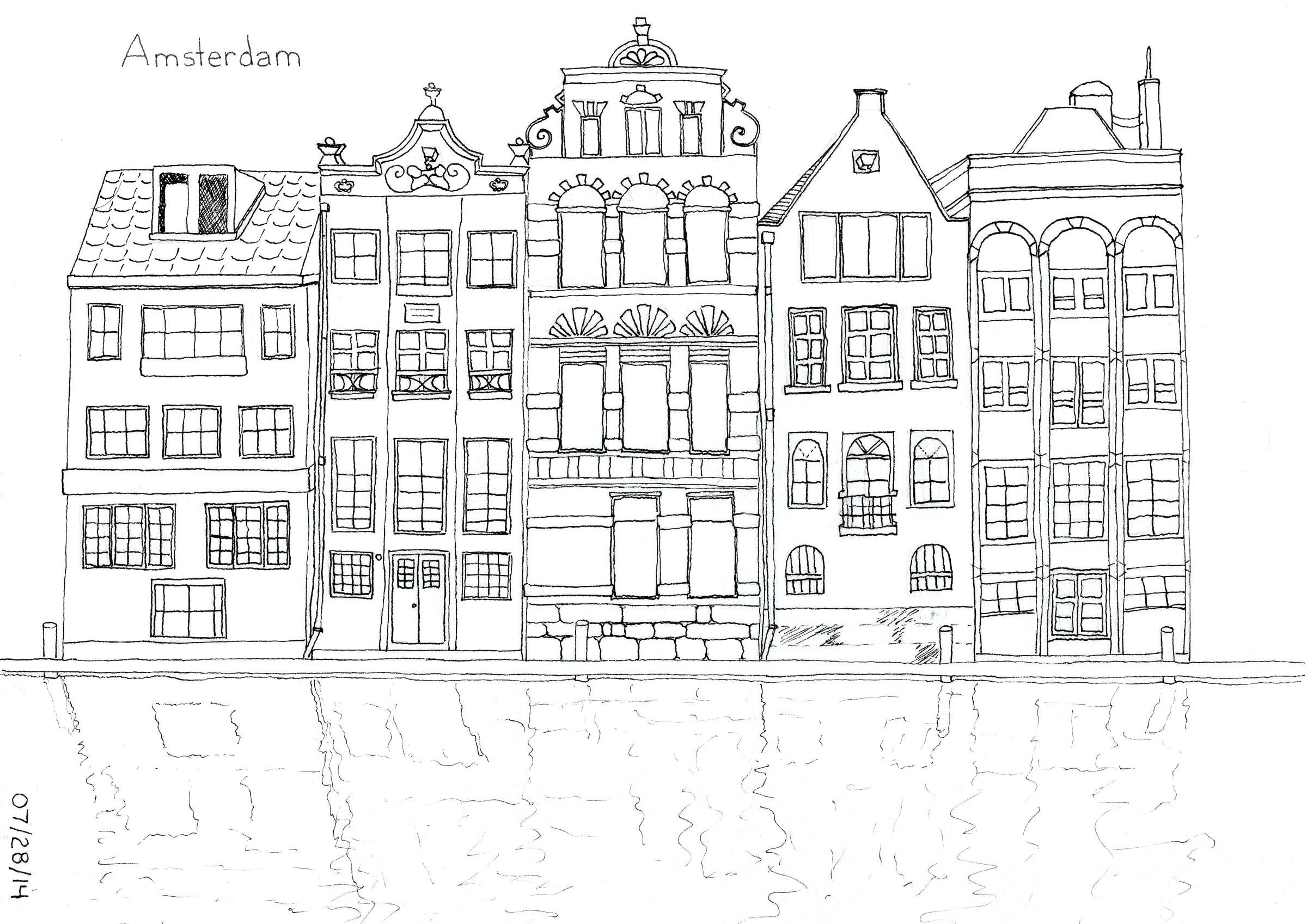 Раскраска Амстердам
